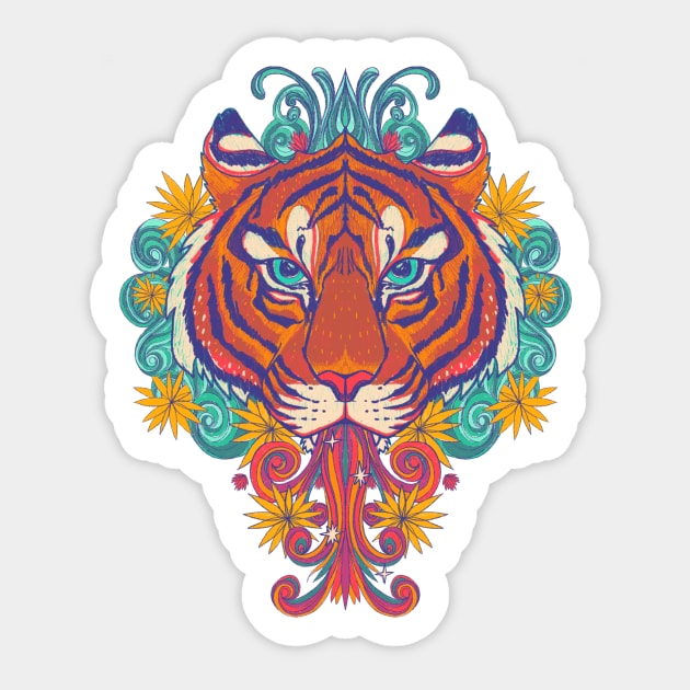 Tiger King Sticker by InkedinRed